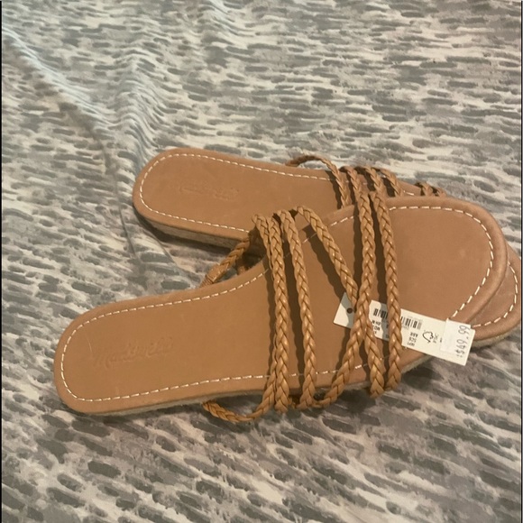 The Kathryn Espadrille Slide Sandal in Leather - Picture 4 of 7